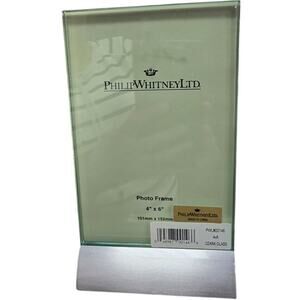 PhilipWhitneyLTD 2 Sided Glass 4x6 inch Photo Frame